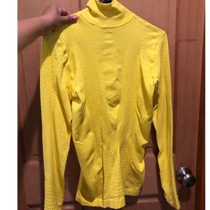Yellow Lucy half zip up